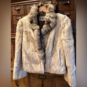 Vintage 80s Rabbit Fur Jacket